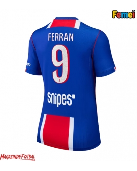 Paris Saint-Germain Ferran Torres #9 Tricou Fotbal Replică 2026-27 Femei Acasa Paris Saint-Germain Ferran Torres #9 Tricou Fotbal Replică 2026-27 Femei Acasa